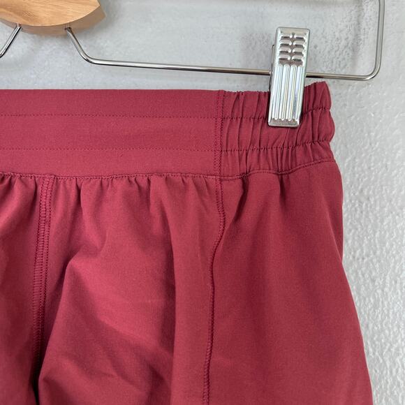Lululemon Hotty Hot Shorts Women's Size 6 Tall Chianti Pink Lined Running Active - Picture 3 of 10